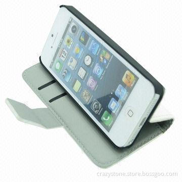 Premium pouch flip leather case for iPhone 5/5s